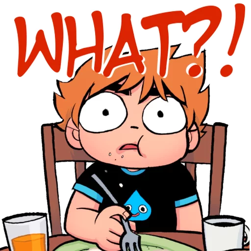 😧 Стикер «Scott and Ramona» для Telegram