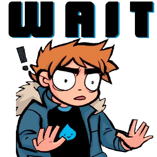 😨 Стикер «Scott and Ramona» для Telegram