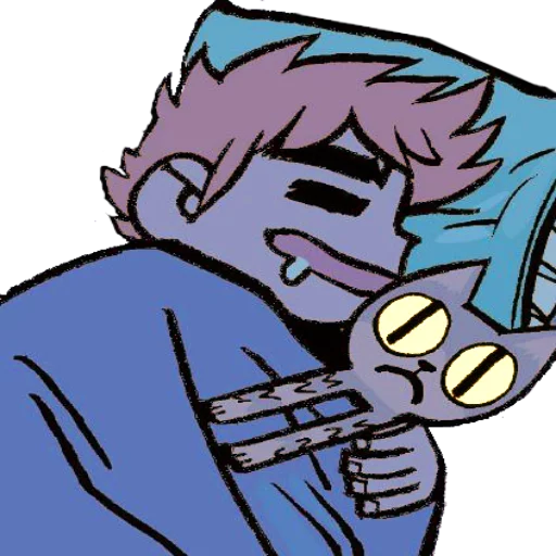 😴 Стикер «Scott and Ramona» для Telegram