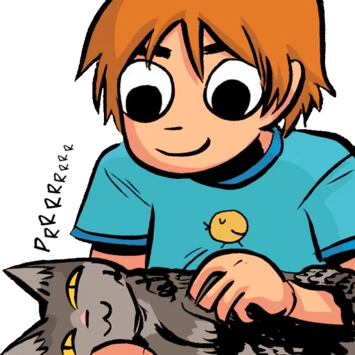 😸 Стикер «Scott and Ramona» для Telegram