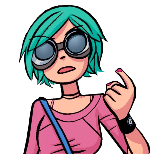 😠 Стикер «Scott and Ramona» для Telegram