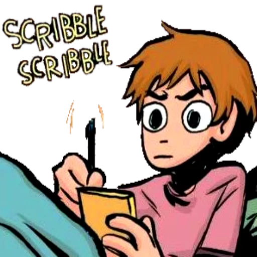 ✍ Стикер «Scott and Ramona» для Telegram