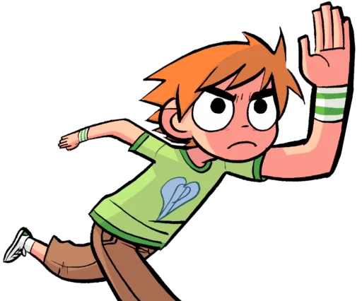 🏃 Стикер «Scott and Ramona» для Telegram