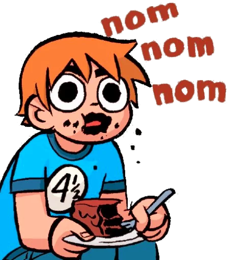 🍰 Стикер «Scott and Ramona» для Telegram