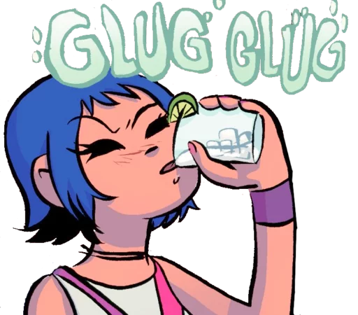 🍺 Стикер «Scott and Ramona» для Telegram