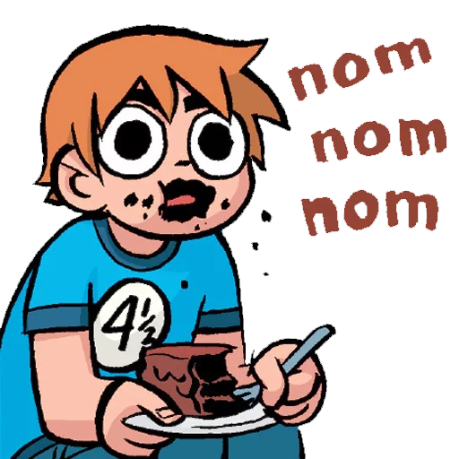 🍰 Стикер «Scott Pilgrim» для Telegram