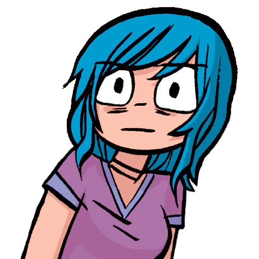 😕 Стикер «Scott Pilgrim» для Telegram
