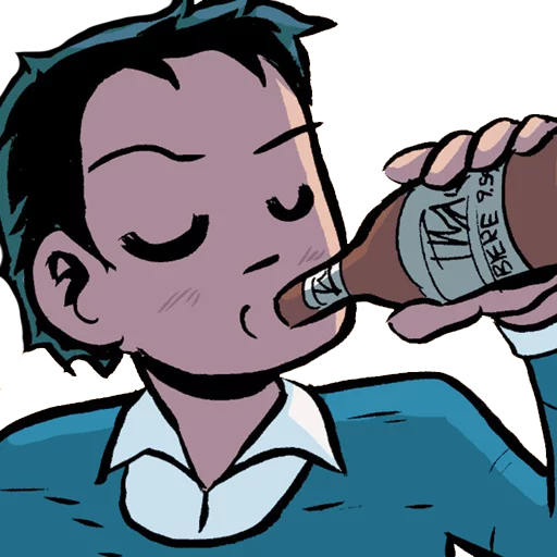🍺 Стикер «Scott Pilgrim» для Telegram