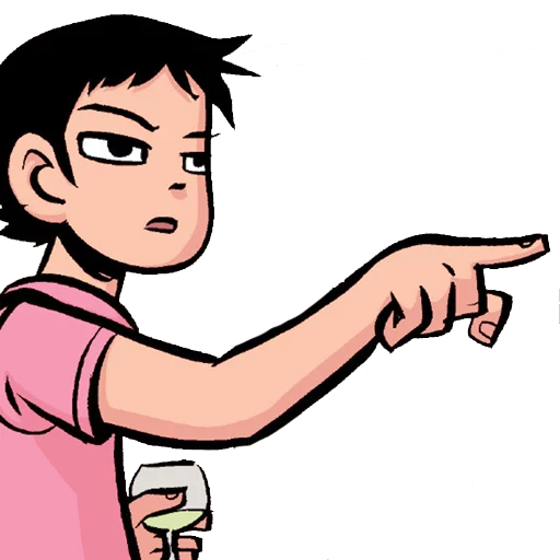 👉 Стикер «Scott Pilgrim» для Telegram