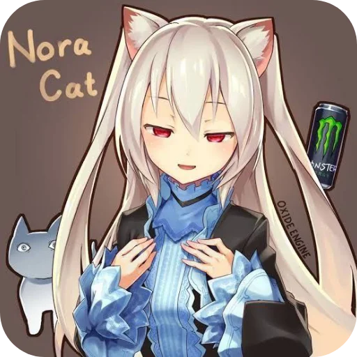 👄 Стикер «Nora Cat» для Telegram