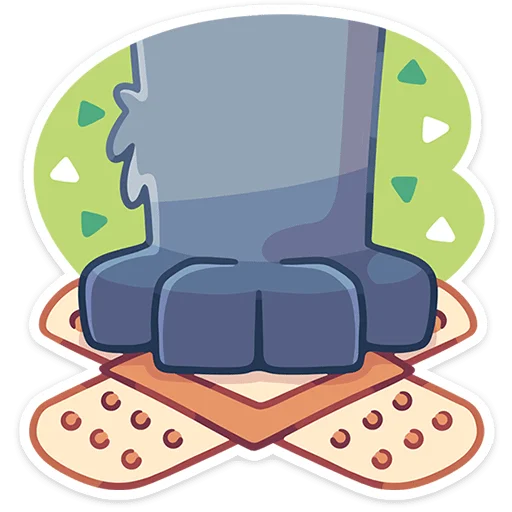 🐾 Стикер «Лапки-Царапки» для Telegram