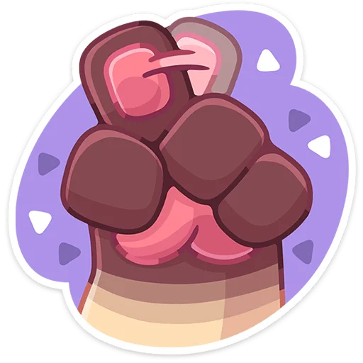 🐾 Стикер «Лапки-Царапки» для Telegram