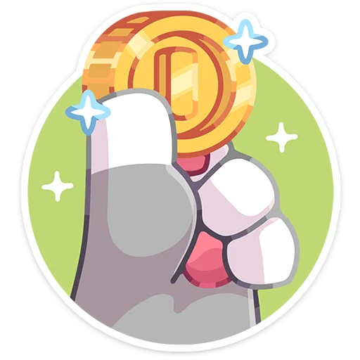 🐾 Стикер «Лапки-Царапки» для Telegram