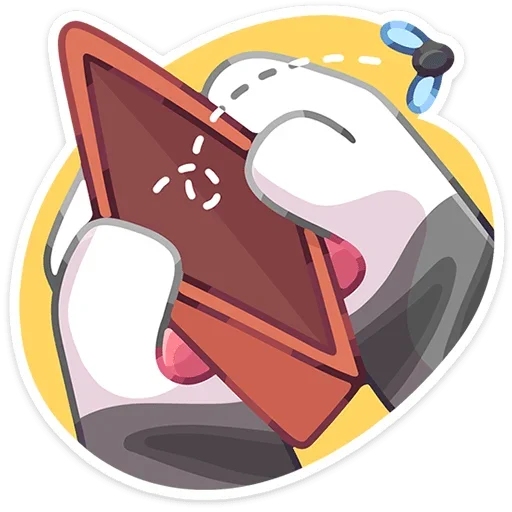 👛 Стикер «Лапки царапки» для Telegram