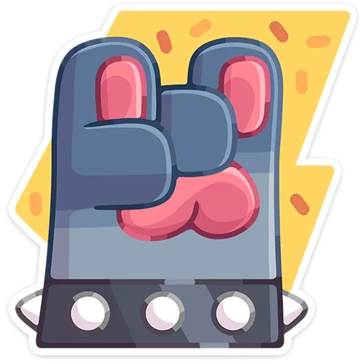 🤘 Стикер «Лапки царапки» для Telegram