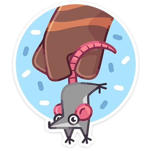 🐭 Стикер «Лапки царапки» для Telegram