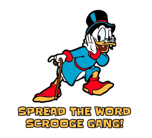 🌝 Стикер «SCROOGE CALLS» для Telegram