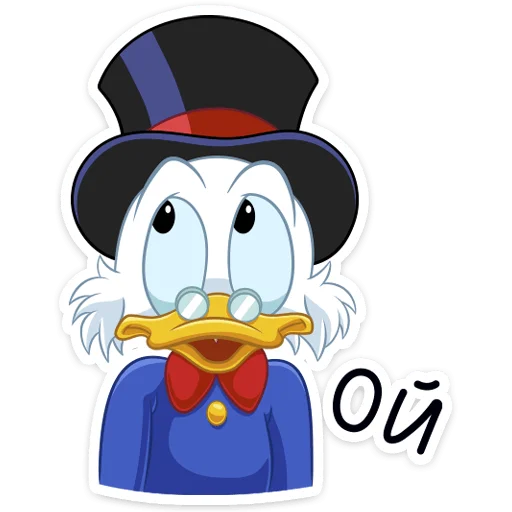 😔 Стикер «Скрудж МакДак» для Telegram