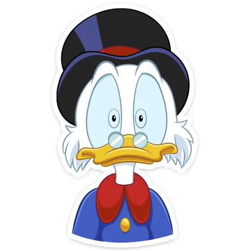 😔 Стикер «Скрудж МакДак» для Telegram