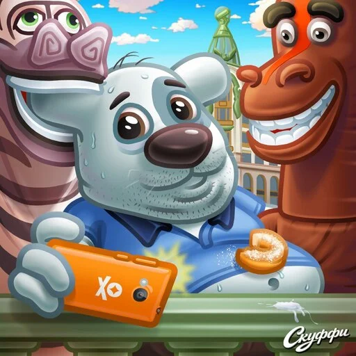 Стикерпак Scuffy для Telegram — скачать