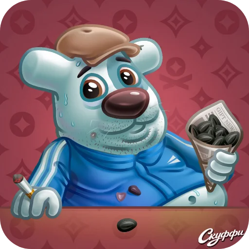 🧸 Стикер «Scuffy» для Telegram