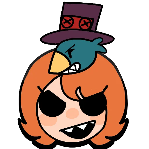 🦚 Стикер «Brawl stars × skullgirls» для Telegram