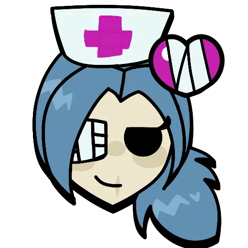 ❤️‍🩹 Стикер «Brawl stars × skullgirls» для Telegram