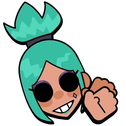👐 Стикер «Brawl stars × skullgirls» для Telegram