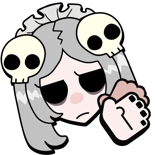 😕 Стикер «Brawl stars × skullgirls» для Telegram