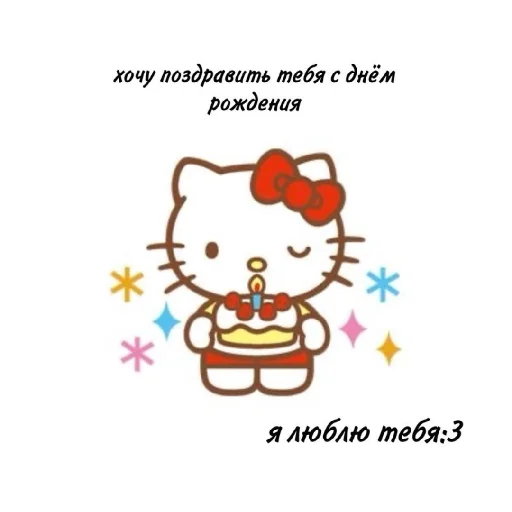 ✨ Стикер «С днём рождения Happy Birthday» для Telegram
