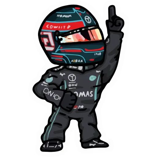 Стикер 58 Набор эмоджи по «Formula 1 F1 Формула 1 Ф1» в HD качестве