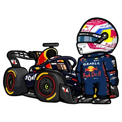 Стикер 60 Набор эмоджи по «Formula 1 F1 Формула 1 Ф1» в HD качестве