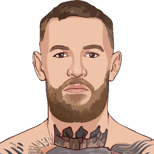 Стикер 60 🥊 UFC - эмодзи с юфс знаменитостями