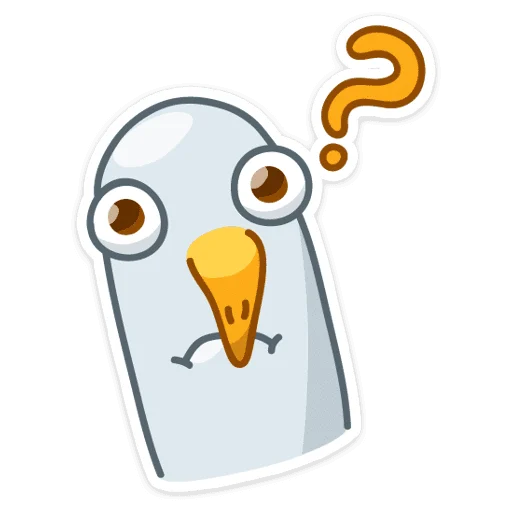 ❓ Стикер «Сегодня к нам прилетела чайка по имени Джо.» для Telegram
