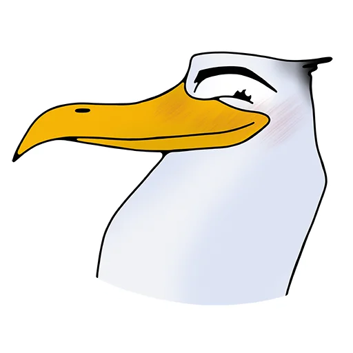 ☺️ Стикер «Чайка JEFF» для Telegram