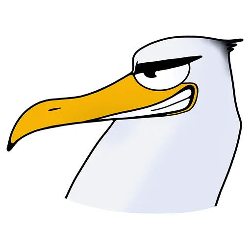 Стикерпак Чайка JEFF для Telegram