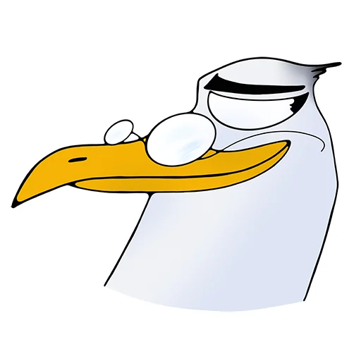 🤓 Стикер «Чайка JEFF» для Telegram