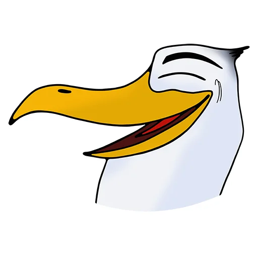 😄 Стикер «Чайка JEFF» для Telegram