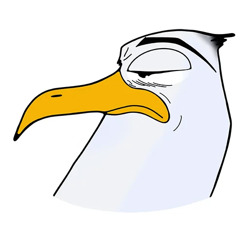 🫠 Стикер «Чайка JEFF» для Telegram