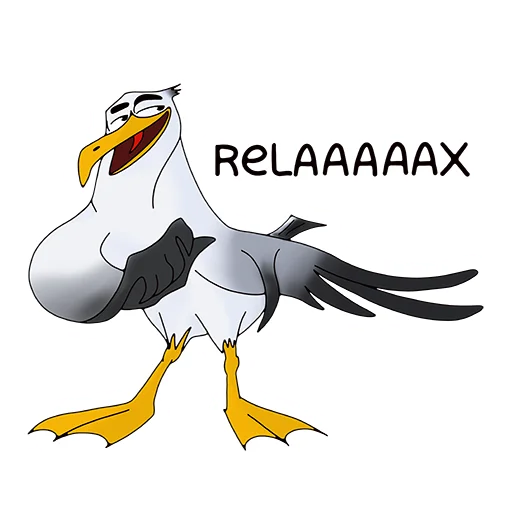 😉 Стикер «Чайка JEFF» для Telegram