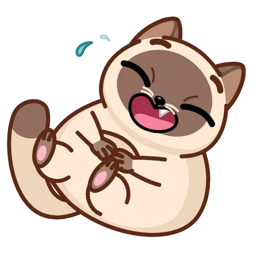 🤣 Стикер «Сиамский кот» для Telegram