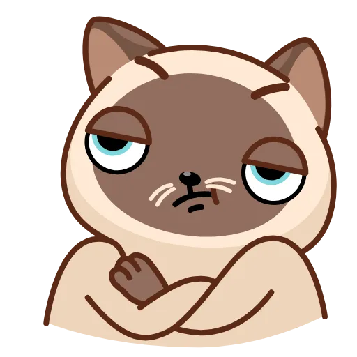 🙅‍♂ Стикер «Сиамский кот» для Telegram
