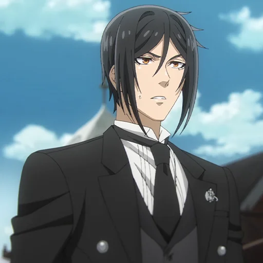🔳 Стикер «Sebastian Michaelis» для Telegram