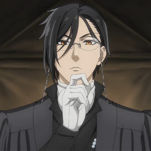 🔳 Стикер «Sebastian Michaelis» для Telegram