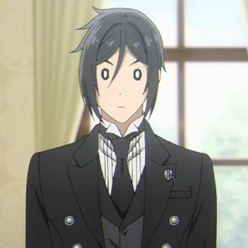 🔲 Стикер «Sebastian Michaelis» для Telegram