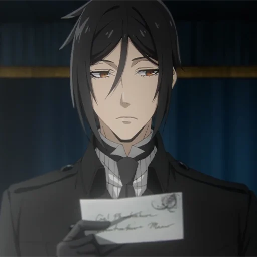 🔳 Стикер «Sebastian Michaelis» для Telegram