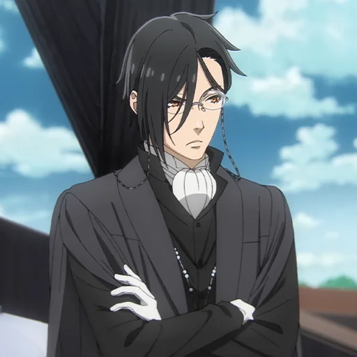 🔲 Стикер «Sebastian Michaelis» для Telegram