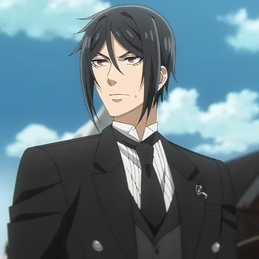 🔲 Стикер «Sebastian Michaelis» для Telegram