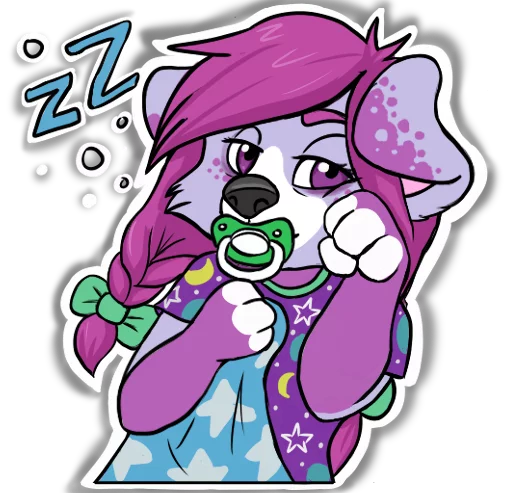 💤 Стикер «Secret puppies» для Telegram