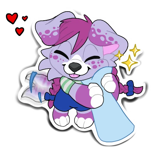 Стикерпак Secret puppies для Telegram — скачать